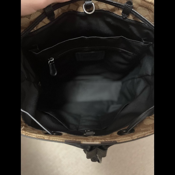 Coach Canvas Drawstring Backpack - Gently used - Picture 5 of 5